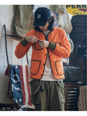 Non Stock Ripstop Nylon Quilted Jacket Military Uniform Warm Liner For Men M